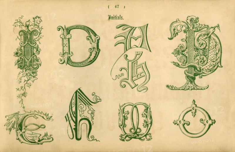 'Initials', 1862. Artist: Unknown.