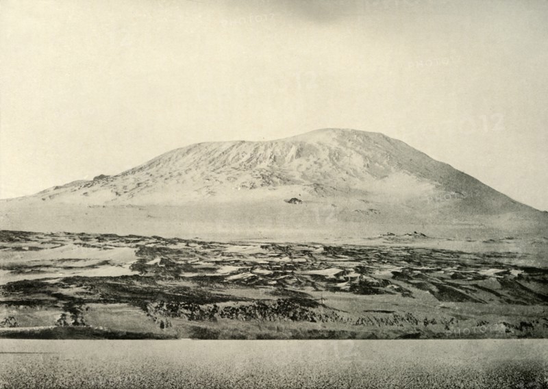 'Mount Erebus...The Old Crater on the Left', c1908, (1909).  Artist: Unknown.