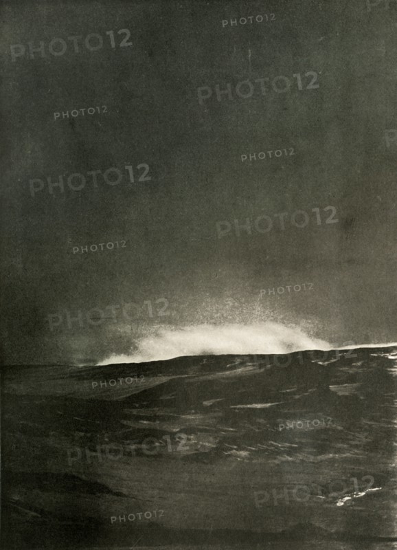 'A Steam Explosion on Mount Bird', c1908, (1909).  Artist: Unknown.
