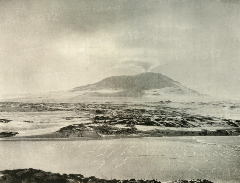 'Mount Erebus in Eruption on June 14, 1908, (1909). Artist: Unknown.