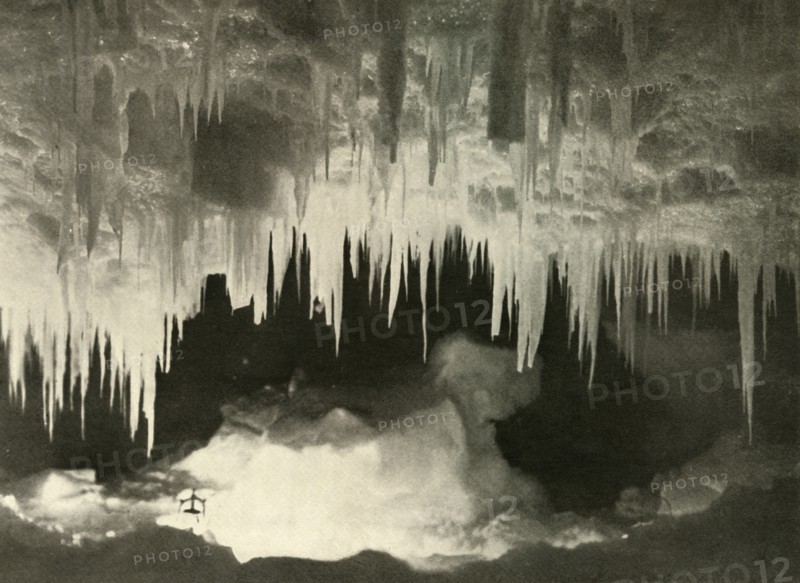 'An Ice Cave in the Winter', c1908, (1909).  Artist: Unknown.