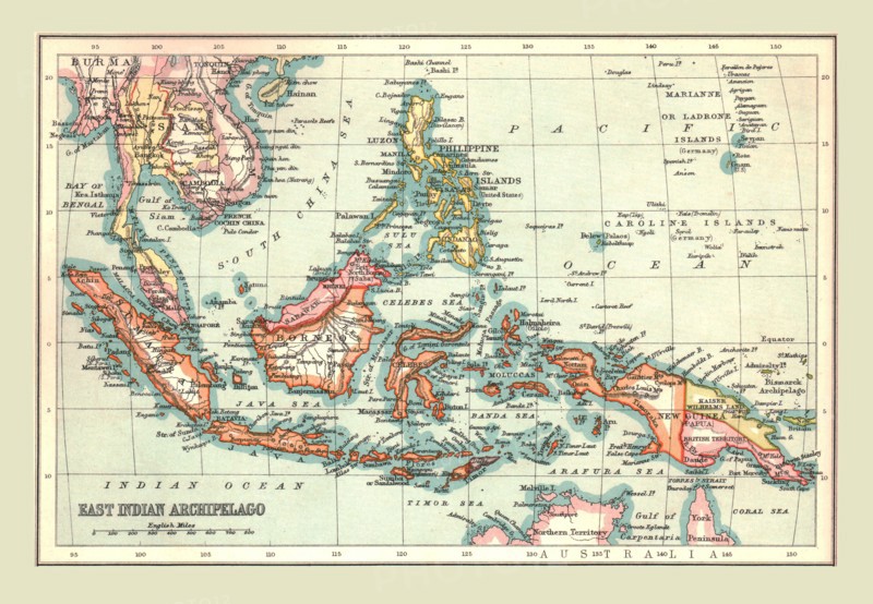 Map of the East Indian Archipelago, 1902.  Creator: Unknown.