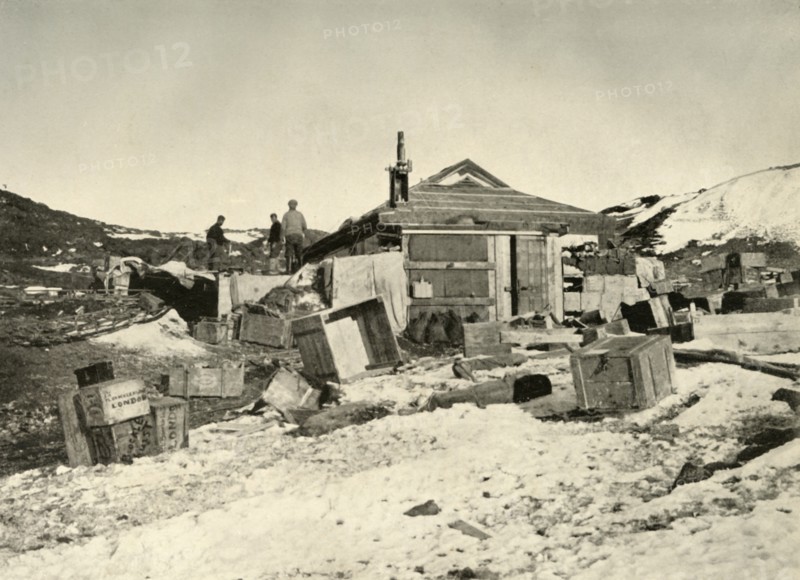 'The Hut in Summer Time; Coal Bags at the Left', c1908, (1909).  Artist: Unknown.