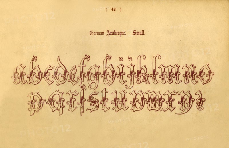 'German Arabesque. Small', 1862. Artist: Unknown.