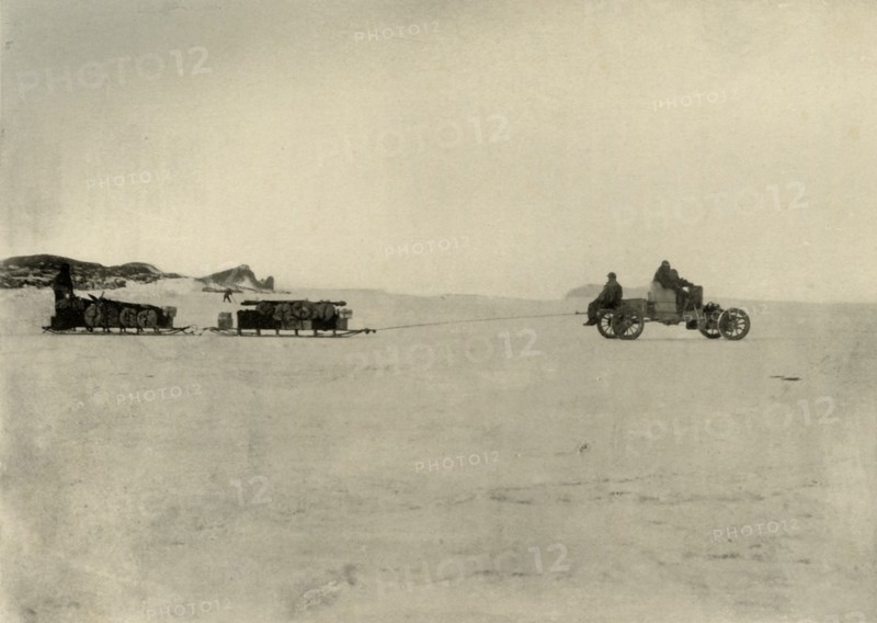 'The Motor Hauling Stores for a Depot', 1909. Artist: Unknown.