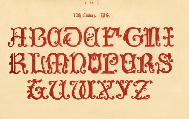 '13th Century. MS.', 1862. Artist: Unknown.