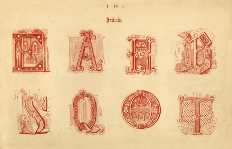 'Initials', 1862. Artist: Unknown.