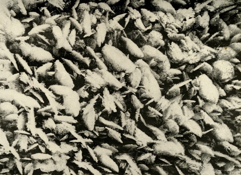 'Ice Crystals on roof of the Hut Porch', c1908, (1909). Artist: Unknown.