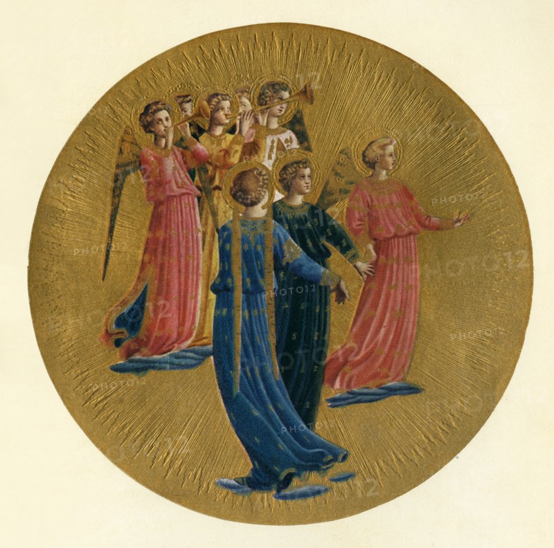 'Detail from the Coronation of the Virgin', 15th century, (c1909). Artist: Fra Angelico.