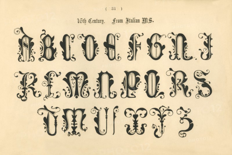 '16th Century. From Italian MS.', 1862. Artist: Unknown.