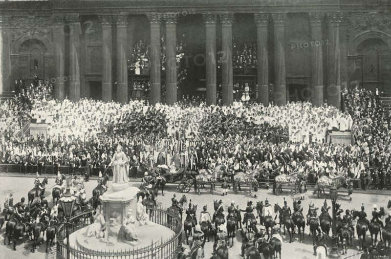 'The Ceremony at St. Paul's', London, 1897. Artist: E&S Woodbury.