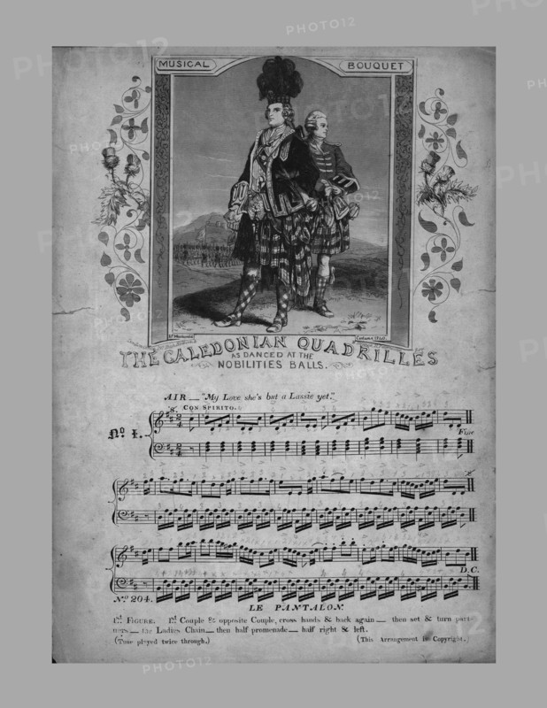 The Caledonian Quadrilles, sheet music, c1870. Creator: Unknown.