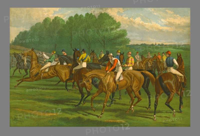 'A False Start - Derby', 1883.  Creator: John Sturgess.
