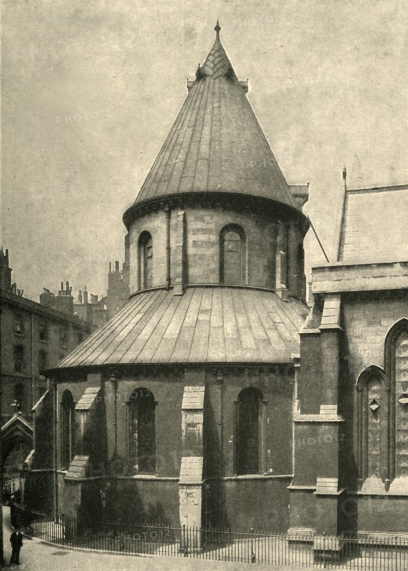 'The Temple Church', 1908. Artist: Unknown.