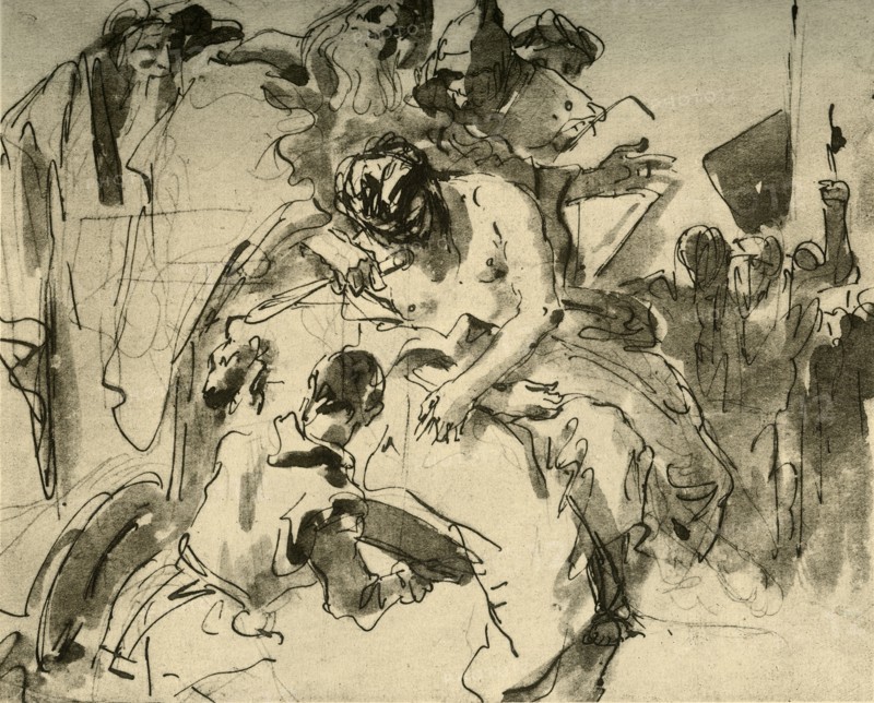 'The Sacrifice of Iphigenia', c1757, (1928). Artist: Giovanni Battista Tiepolo.