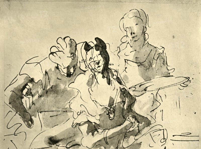 'Cleopatra', early 18th century, (1928). Artist: Giovanni Battista Tiepolo.