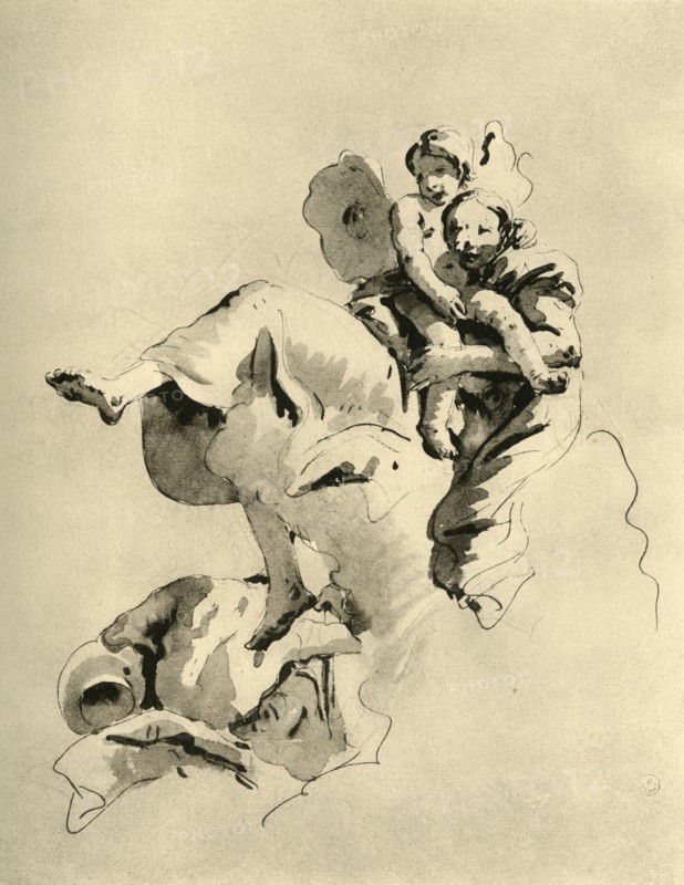 'Venus and Cupid', mid 18th century, (1928). Artist: Giovanni Battista Tiepolo.