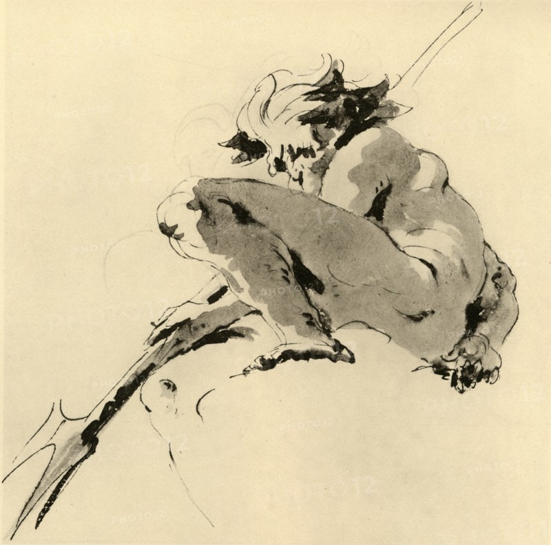 'Neptune', c1740, (1928). Artist: Giovanni Battista Tiepolo.