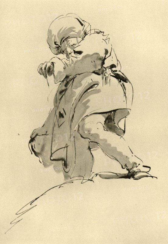 'Man with Turban', mid 18th century, (1928). Artist: Giovanni Battista Tiepolo.