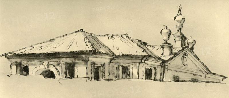 'Roof-Storey of a Villa', 1757, (1928). Artist: Giovanni Battista Tiepolo.