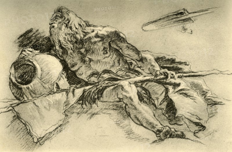 'The Nile', 1752, (1928). Artist: Giovanni Battista Tiepolo.