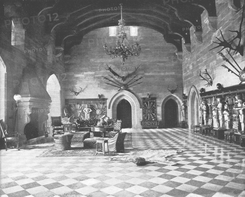 The Great Hall, Warwick Castle, Warwickshire, 1894. Creator: Unknown.
