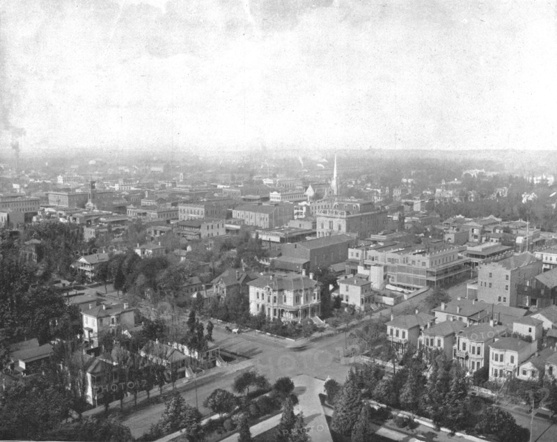 Sacramento, California, from the Dome of the Capitol, USA, c1900. Creator: Unknown.
