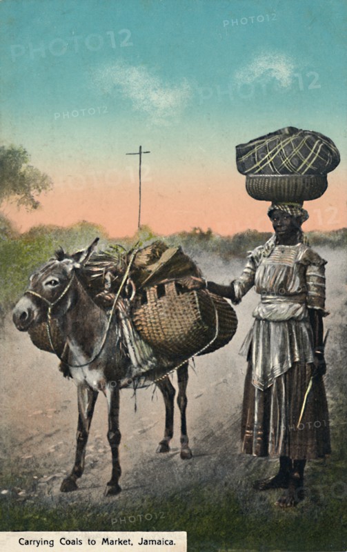 'Carrying Coals to Market, Jamaica', early 20th century. Creator: Unknown.