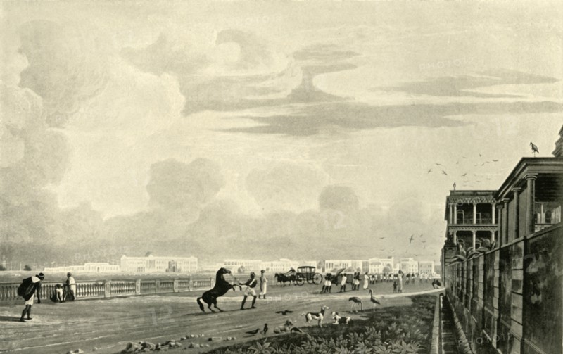 'Government House, from Chowringhee, 1820', (1925). Creator: Unknown.