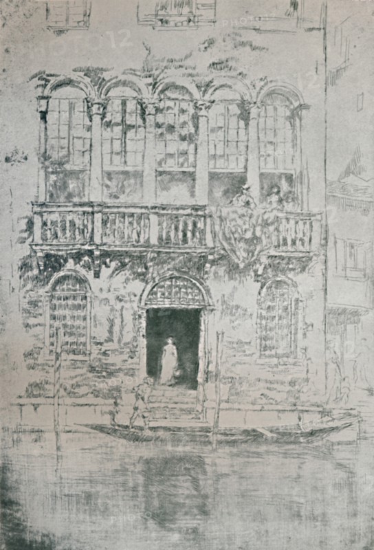 'The Balcony', 1879-1880, (1925). Creator: James Abbott McNeill Whistler.