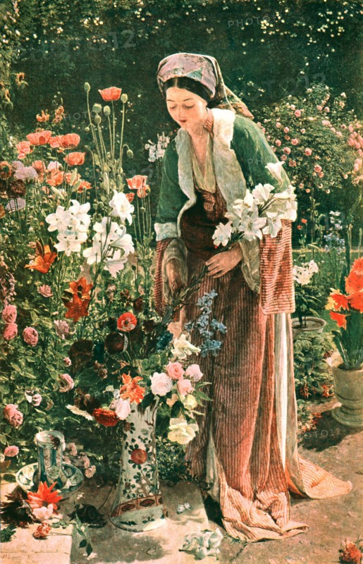 'In the Bey's Garden', 1865, (c1902).  Creator: Unknown.