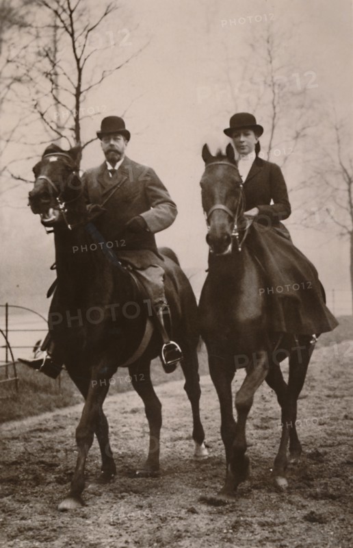 'H.M. King George V. and Princess Mary', 1914. Creator: Rotary Photo.