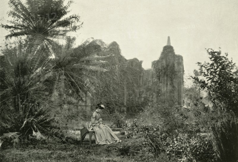 'Gothic Ruin in Barrackpore Garden, c1870', (1925). Creator: Unknown.