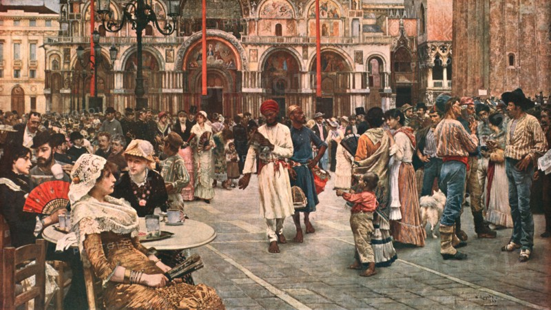 'St Mark's Square, Venice', 1883, (c1902).  Creator: Unknown.