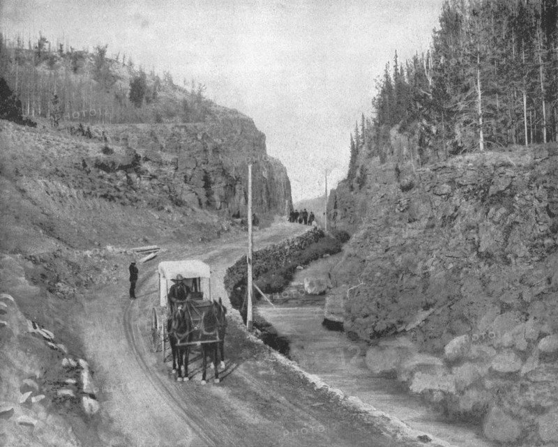 Entrance to Yellowstone Park, USA, c1900.   Creator: Unknown.