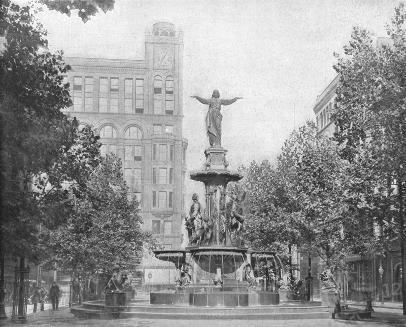 Fountain Square, Cincinnati, Ohio, USA, c1900.  Creator: Unknown.