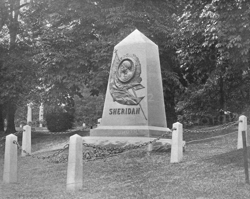 Sheridan's Tomb, Arlington National Cemetery, Virginia, USA, c1900. Creator: Unknown.