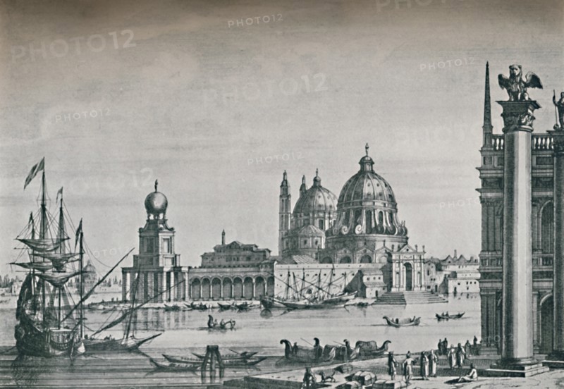 'View of the Dogana, 1702', (1925). Creator: Peter Schenk.