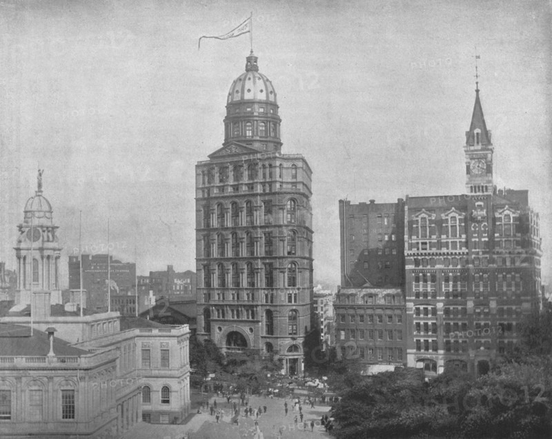 Printing House Square, New York, USA, c1900.  Creator: Unknown.