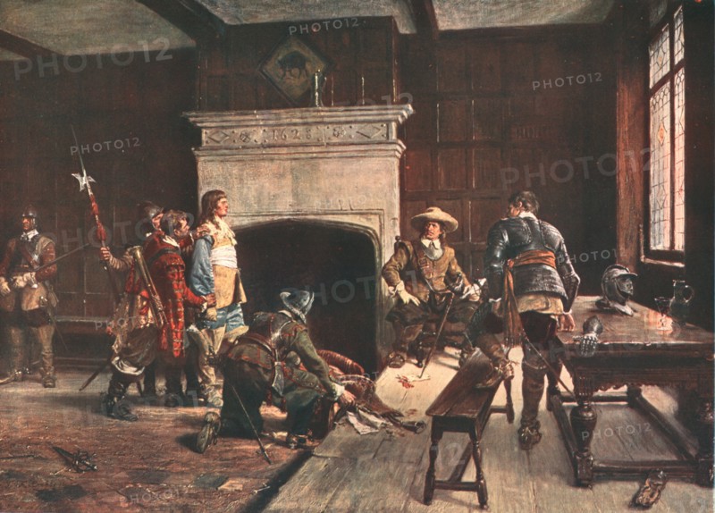 'Cromwell at the 'Blue Boar', Holborn, London', 1640, (c1883), (c1902). Creator: Unknown.