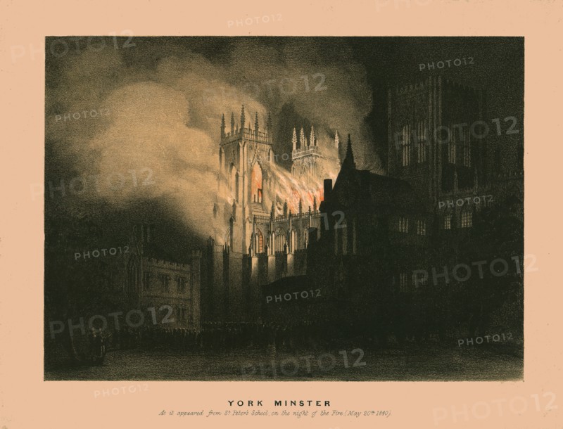 'York Minster', 1840. Creator: W Monkhouse.