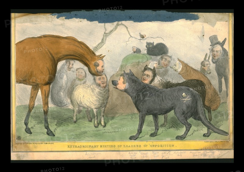 'Extraordinary Meeting of Leaders of Opposition.', 1835. Creator: John Doyle.