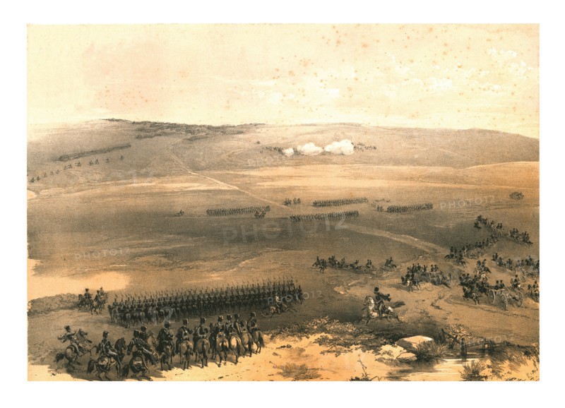'The Cavalry Affair of the Heights of Bulganak - the First Gun...1854', (1855). Creator: Jonathan Needham.