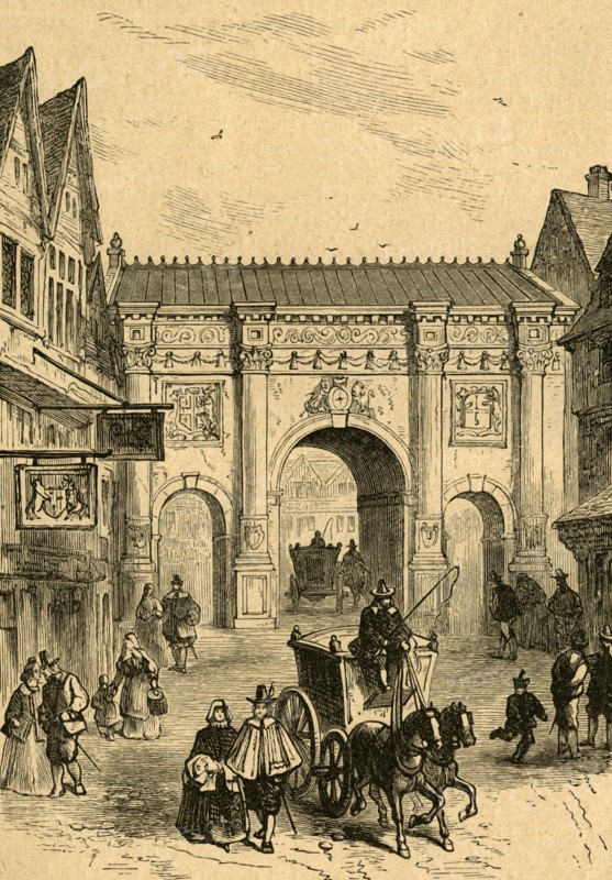 'The Old Wooden Temple Bar', (1897). Creator: Unknown.