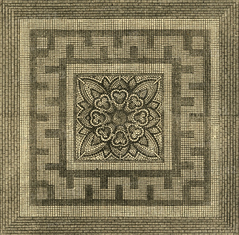 'Ancient Roman Pavement Found in Threadneedle Street, 1841', (1897). Creator: Unknown.