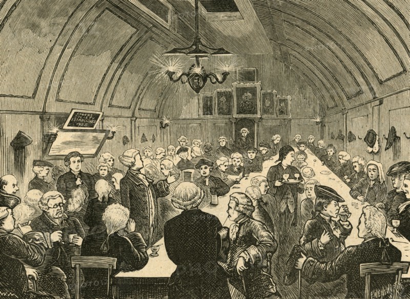 'Coger's Hall, from an old print', 1897. Creator: Unknown.