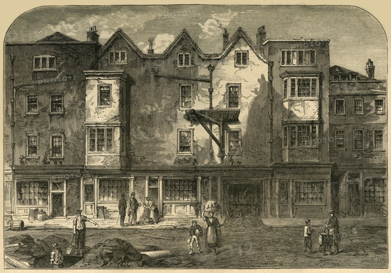 'Oldbourne Hall, Shoe Lane, 1823', (1897). Creator: Unknown.