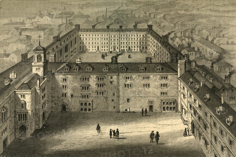 'Bridewell as Rebuilt after the Fire, from an old print', (1897). Creator: Unknown.
