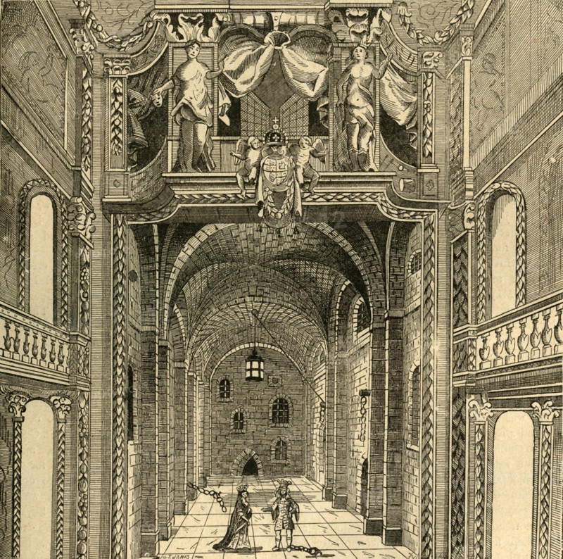 'Interior of the Duke's Theatre', c1673, (1897). Creator: Unknown.