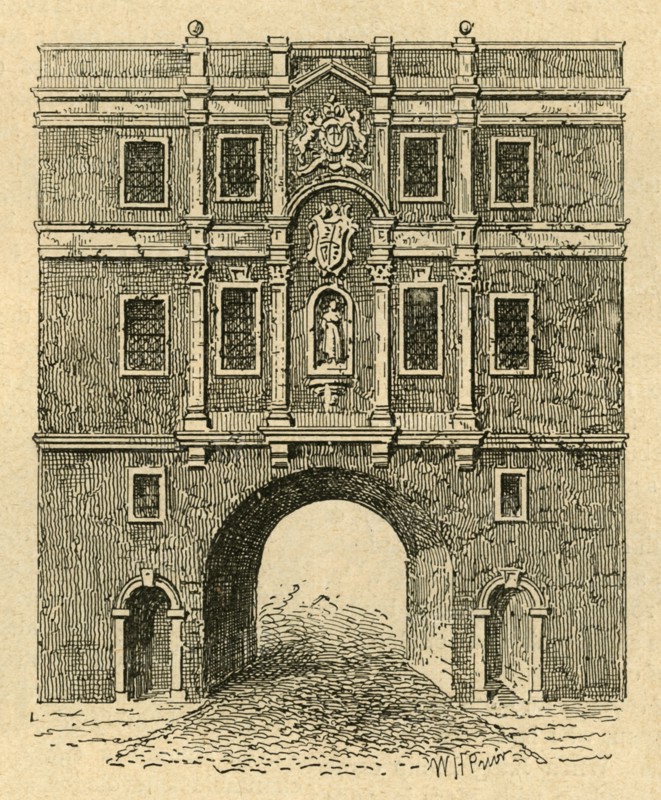 'Old Lud Gate, from a print published about 1750', (1897). Creator: Unknown.